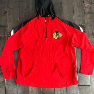 Blackhawks Hooded Quarter zip